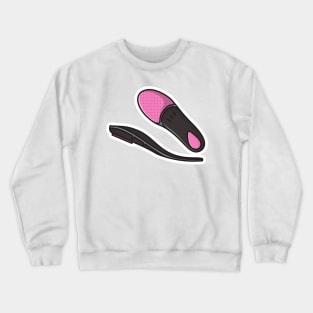 Comfortable Orthotics Shoe Insole, Arch Supports Sticker vector illustration. Fashion object icon concept. Insoles for a comfortable and healthy walk sticker design icon with shadow. Crewneck Sweatshirt